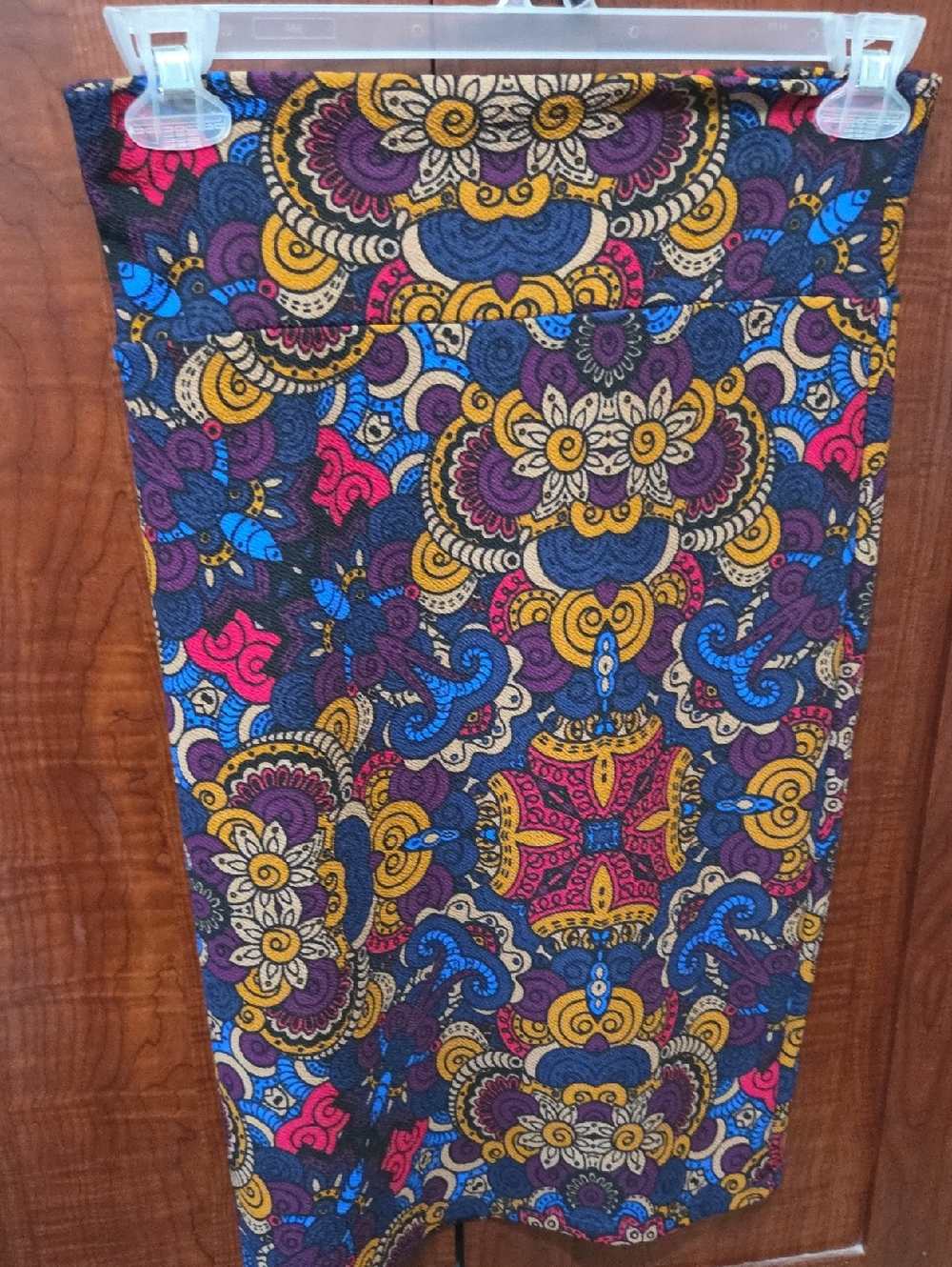 Colorful Paisley Print Pencil Skirt